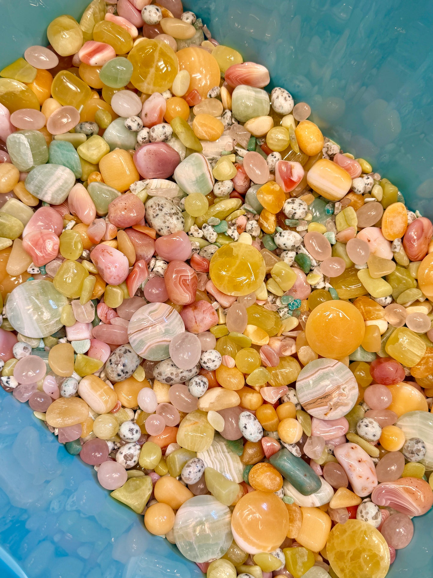 Citrus crystal confetti mix! 🍡✨🩵🍊