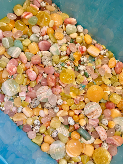 Citrus crystal confetti mix! 🍡✨🩵🍊