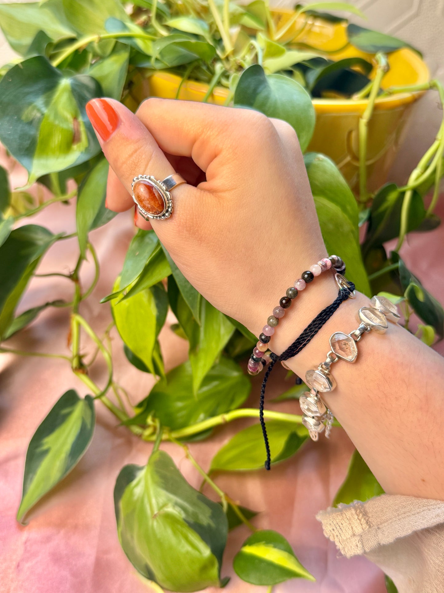 4MM Mulit Color-Tourmaline bracelet