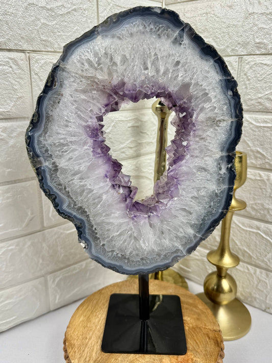 XL amethyst portal on stand from Brazil