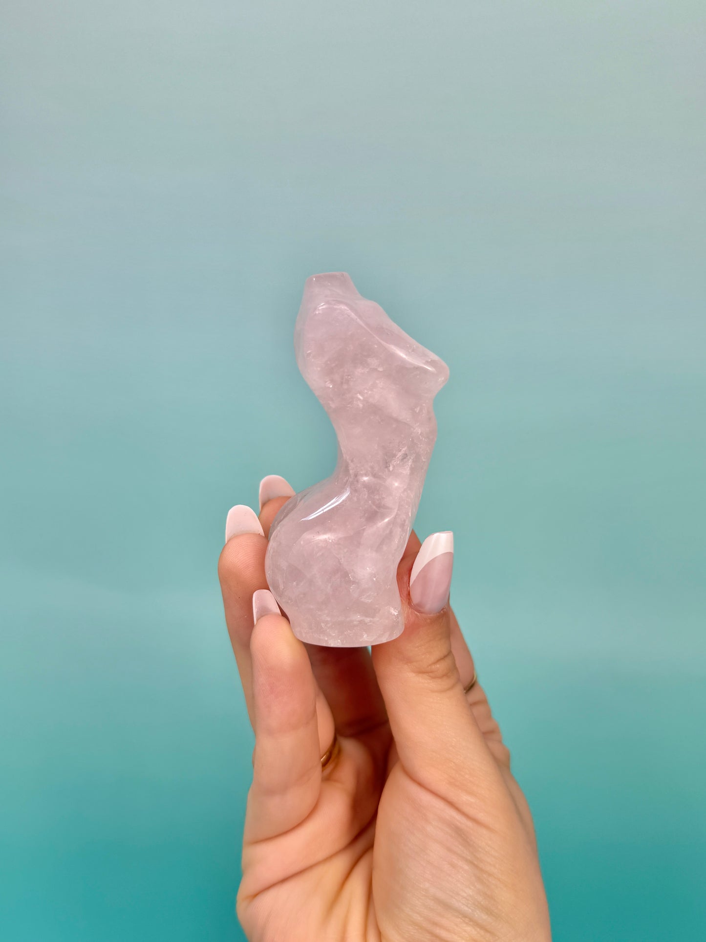 Rose quartz goddess body