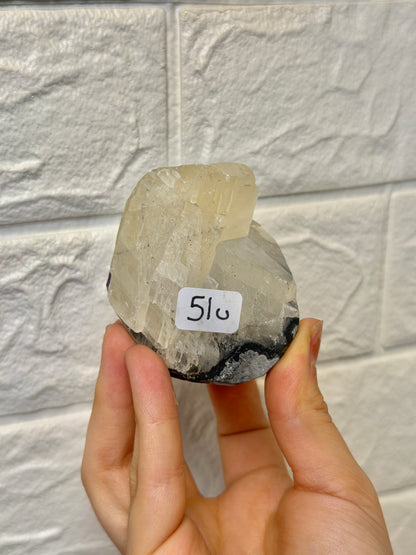 Beautiful purple Uruguay amethyst with calcite U