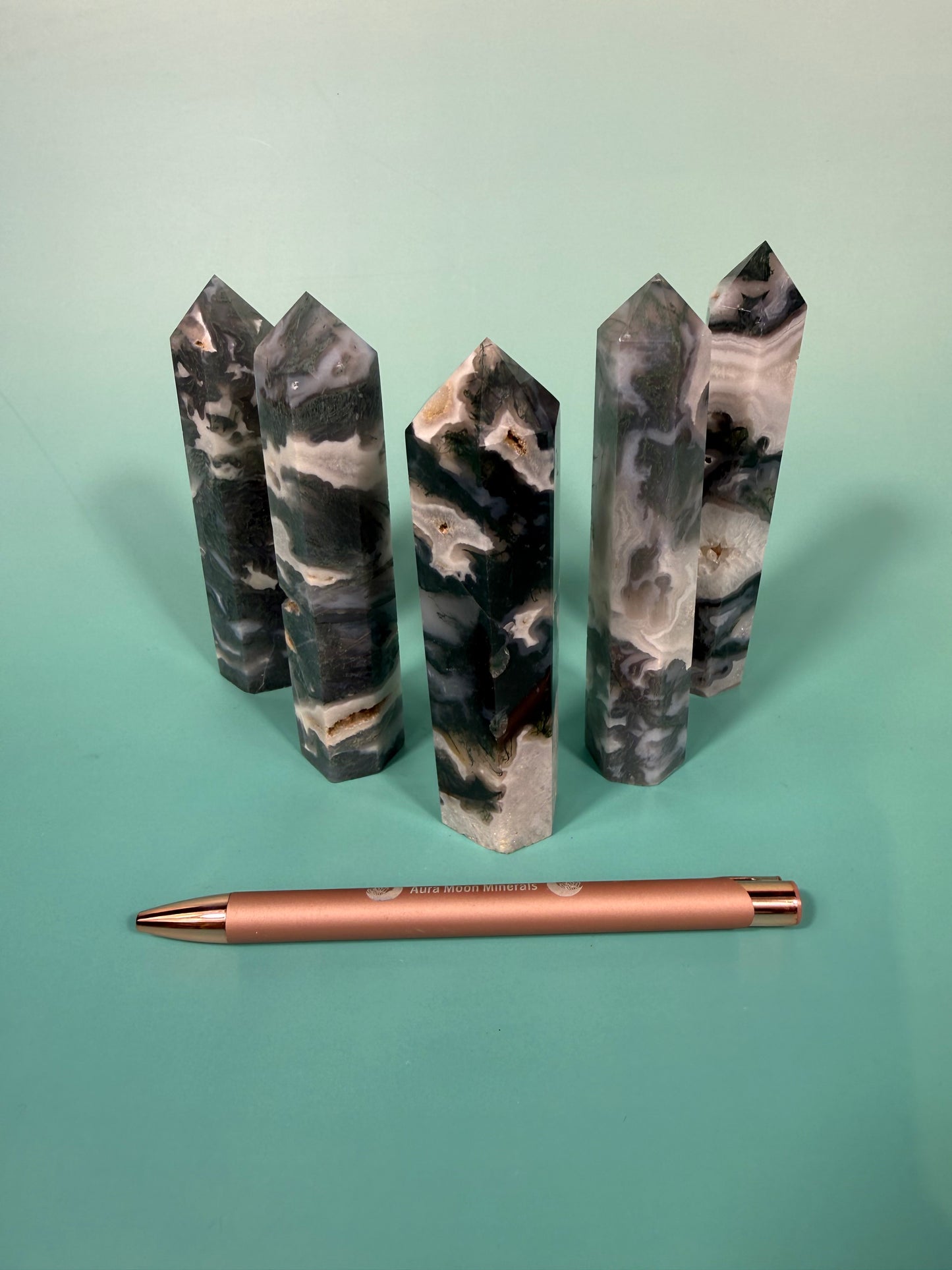 1 moss agate tower