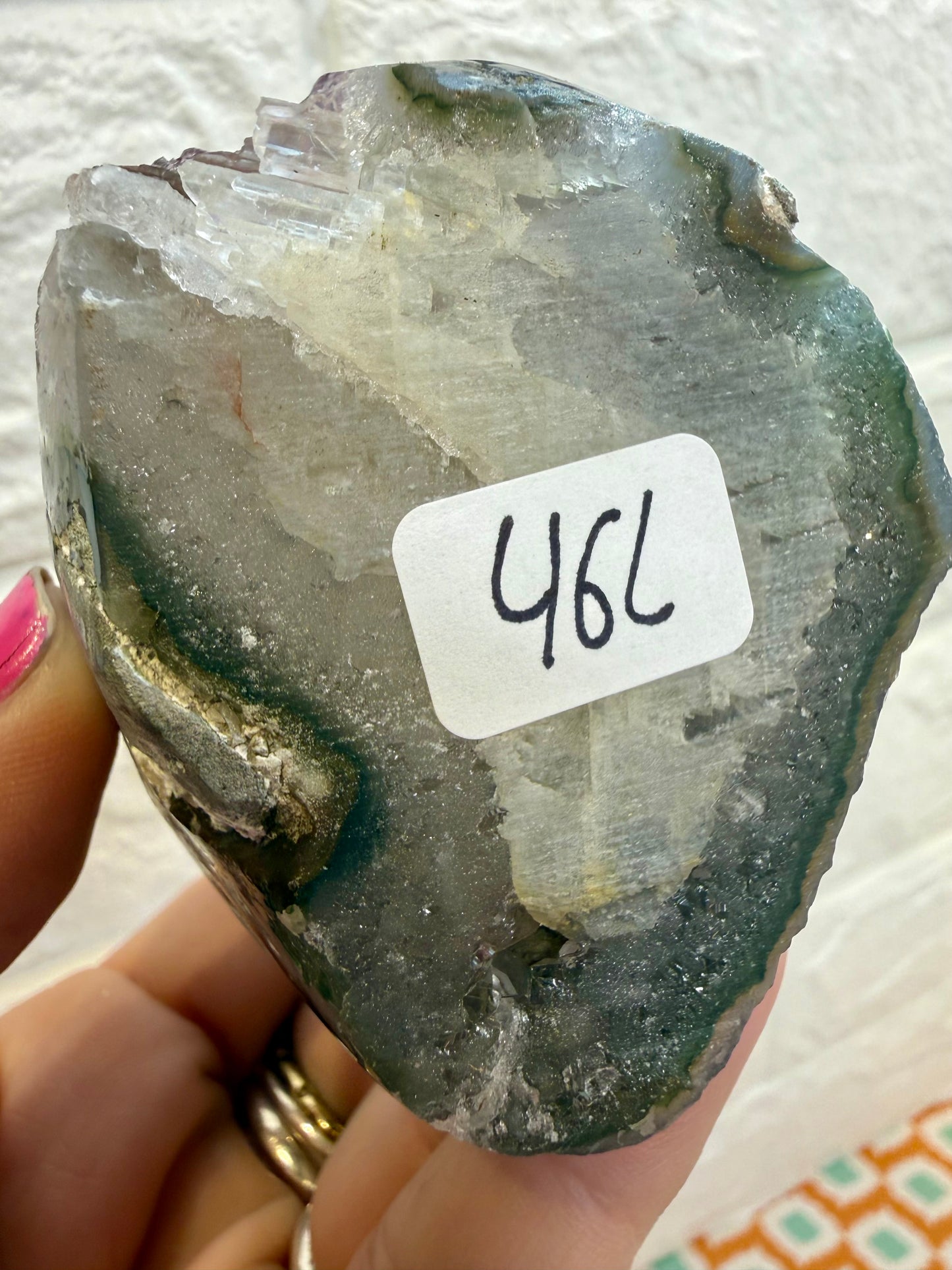 Dark Purple Uruguayan Amethyst with Calcite L