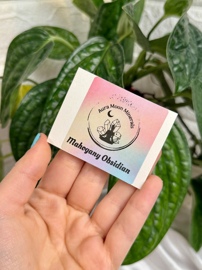 1 auramoon mahogany obsidian moon and star pack