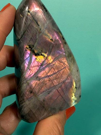 Pink flash labradorite Freeform P