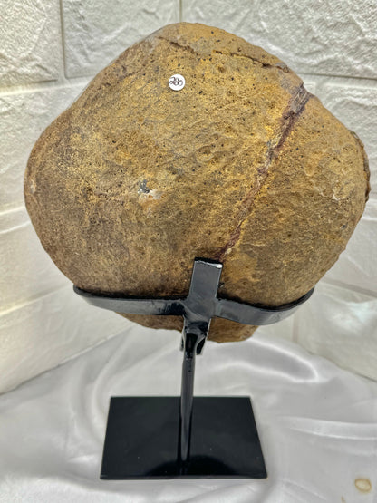 Juicy Uruguayan amethyst on stand