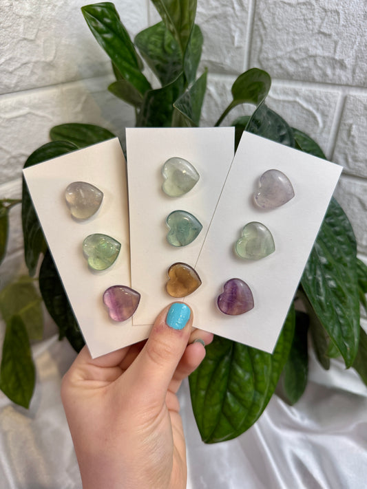 1 auramoon candy fluorite heart pack