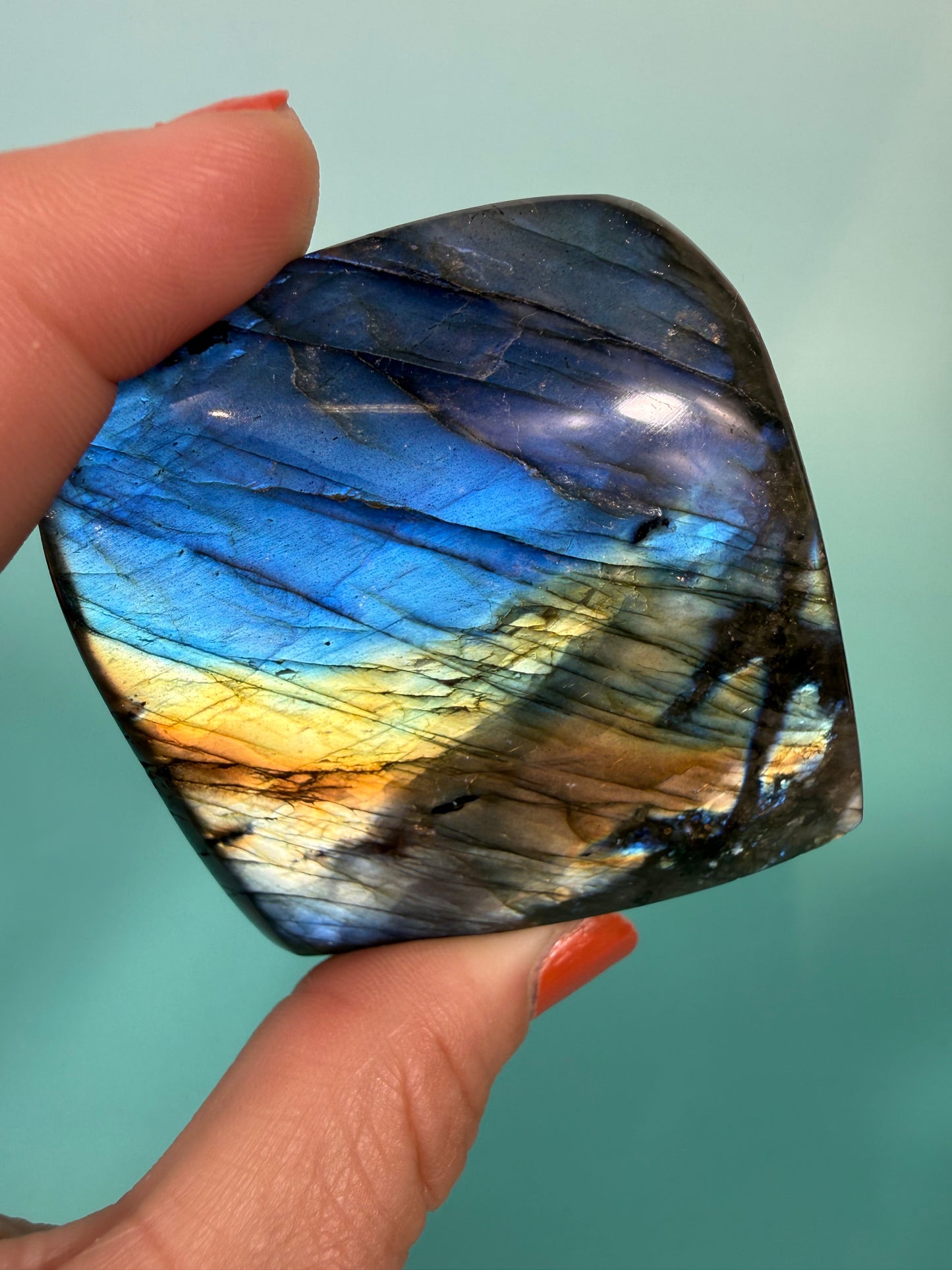 Electric blue labradorite Freeform W