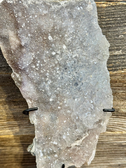 Amethyst crust on stand from Brazil