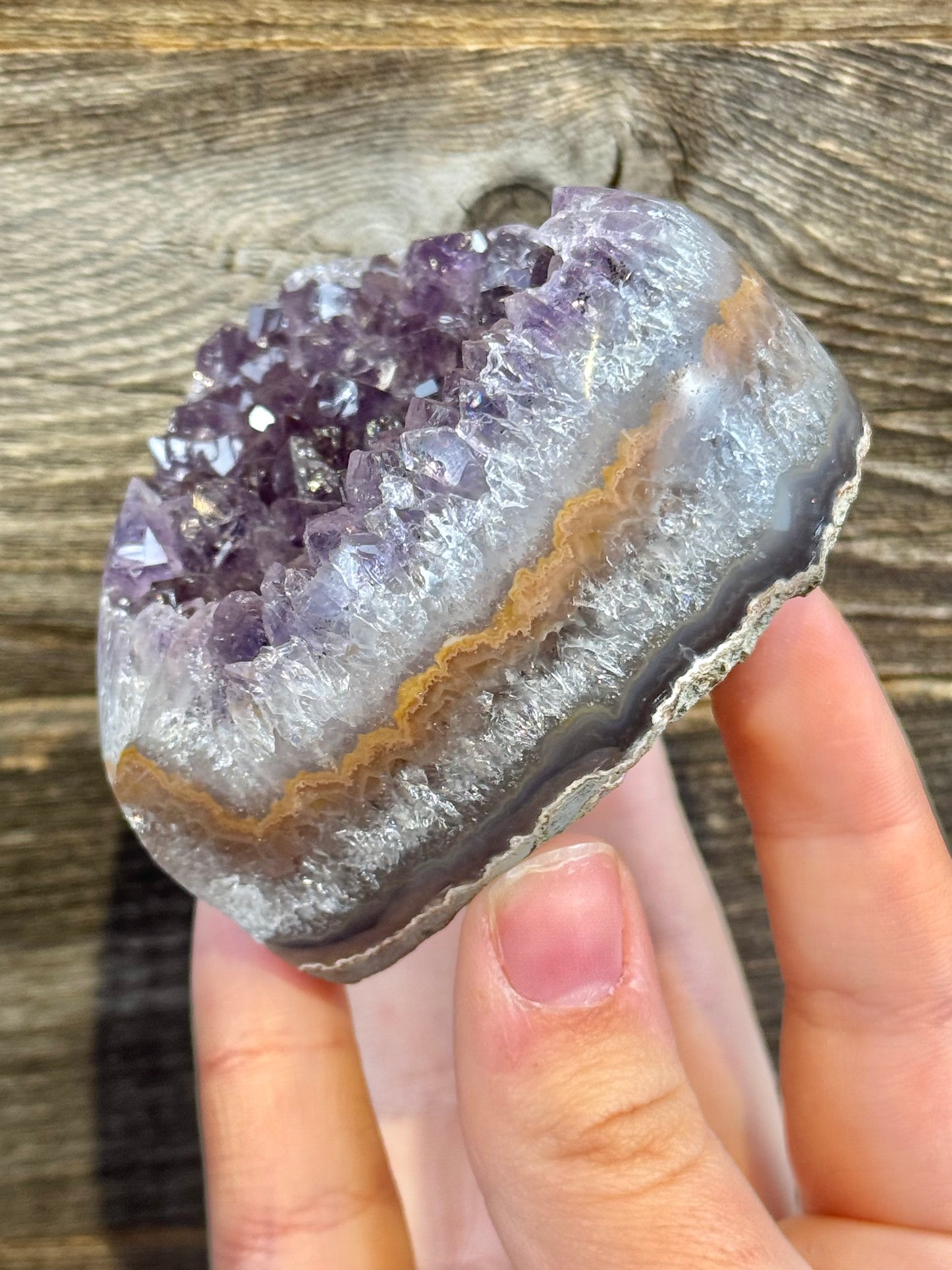 Beautiful amethyst heart from Brazil