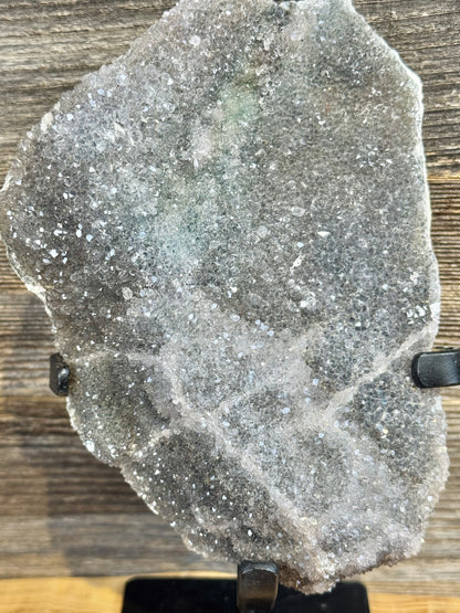 Amethyst crust on stand from Brazil