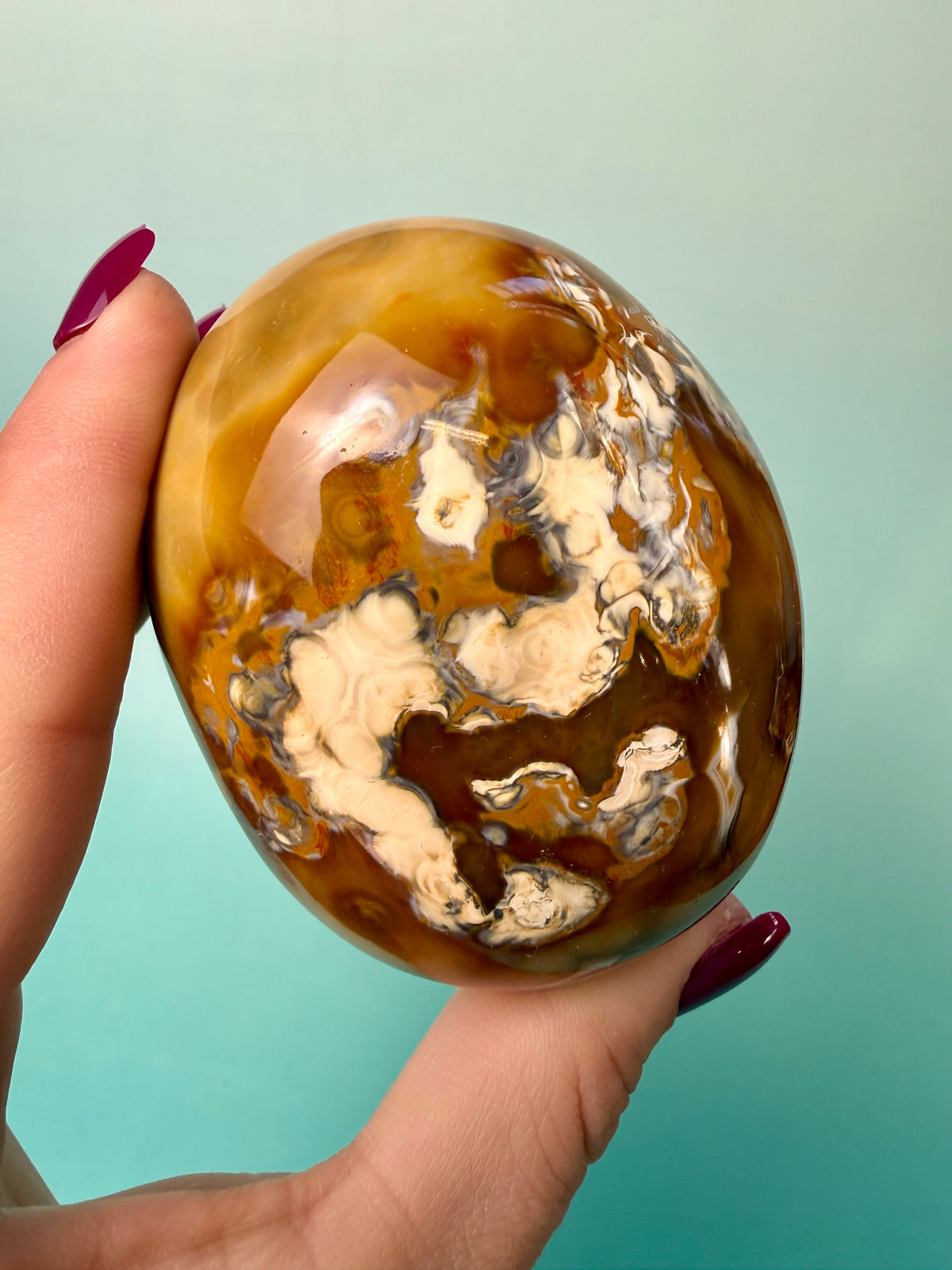 Orca X Carnelian Gallet/ Palm Stone 22