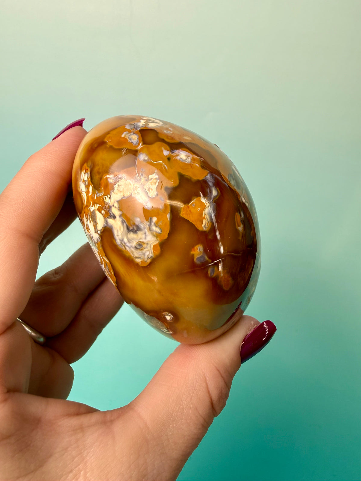 Orca X Carnelian Gallet/ Palm Stone 22