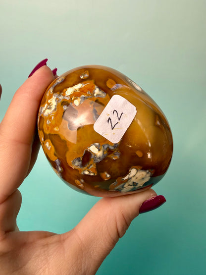 Orca X Carnelian Gallet/ Palm Stone 22