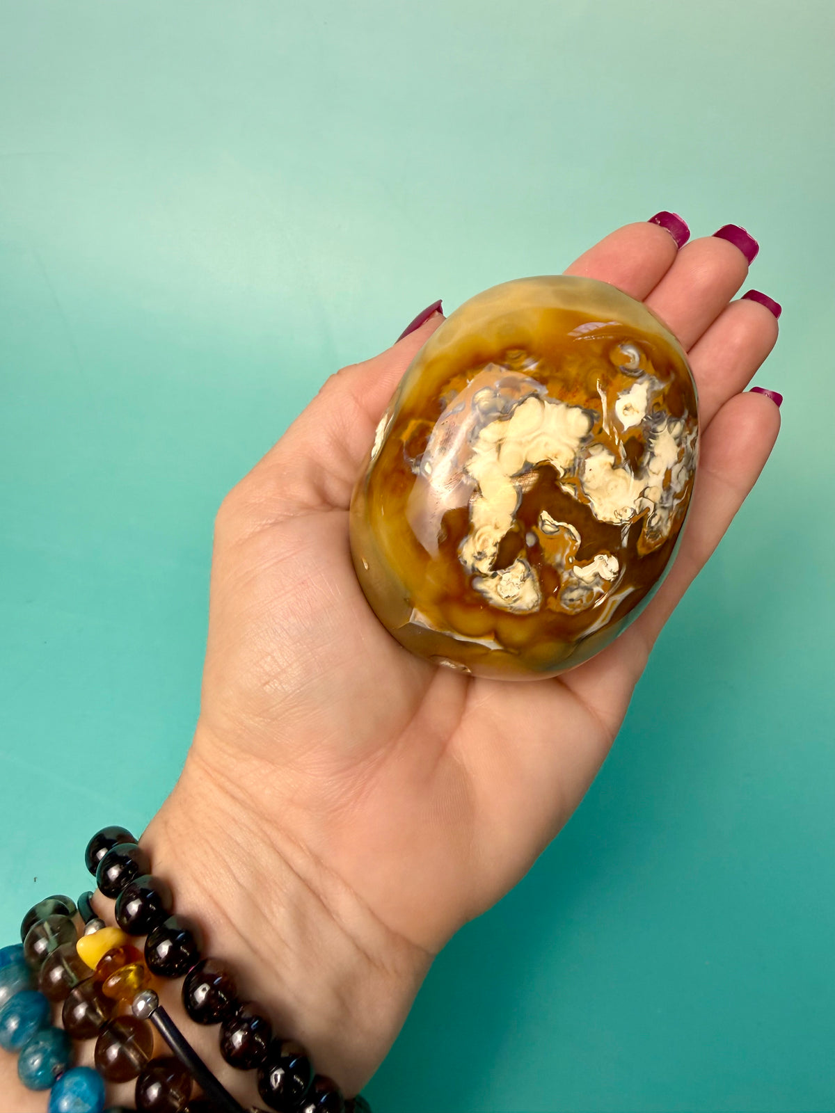 Orca X Carnelian Gallet/ Palm Stone 22