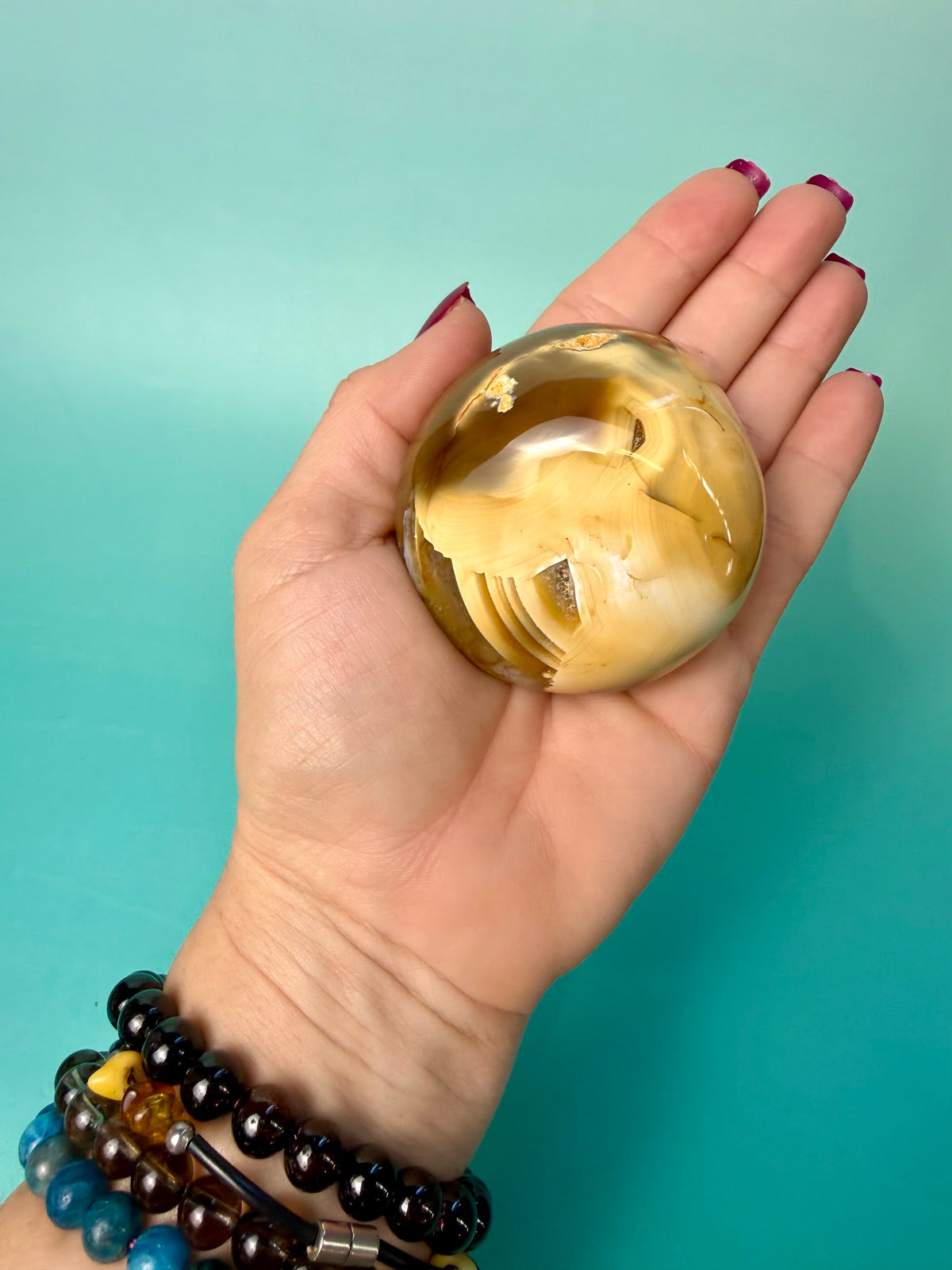 Orca X Carnelian Gallet/ Palm Stone 13B