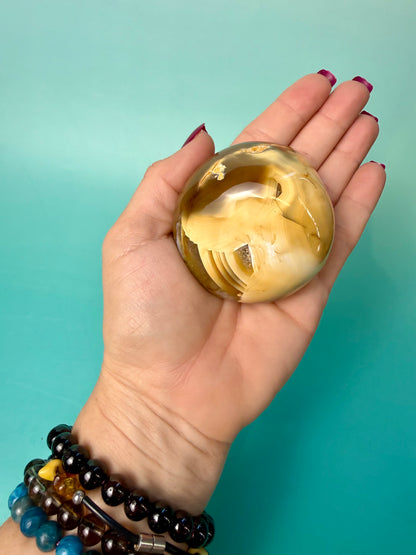 Orca X Carnelian Gallet/ Palm Stone 13B