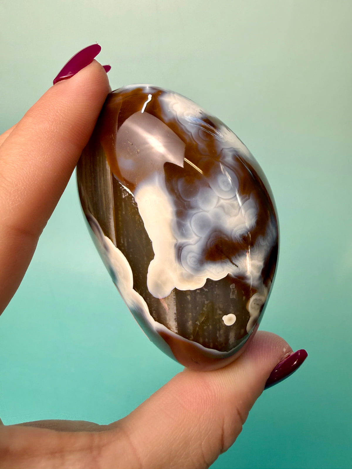 Orca X Carnelian Gallet/ Palm Stone 18