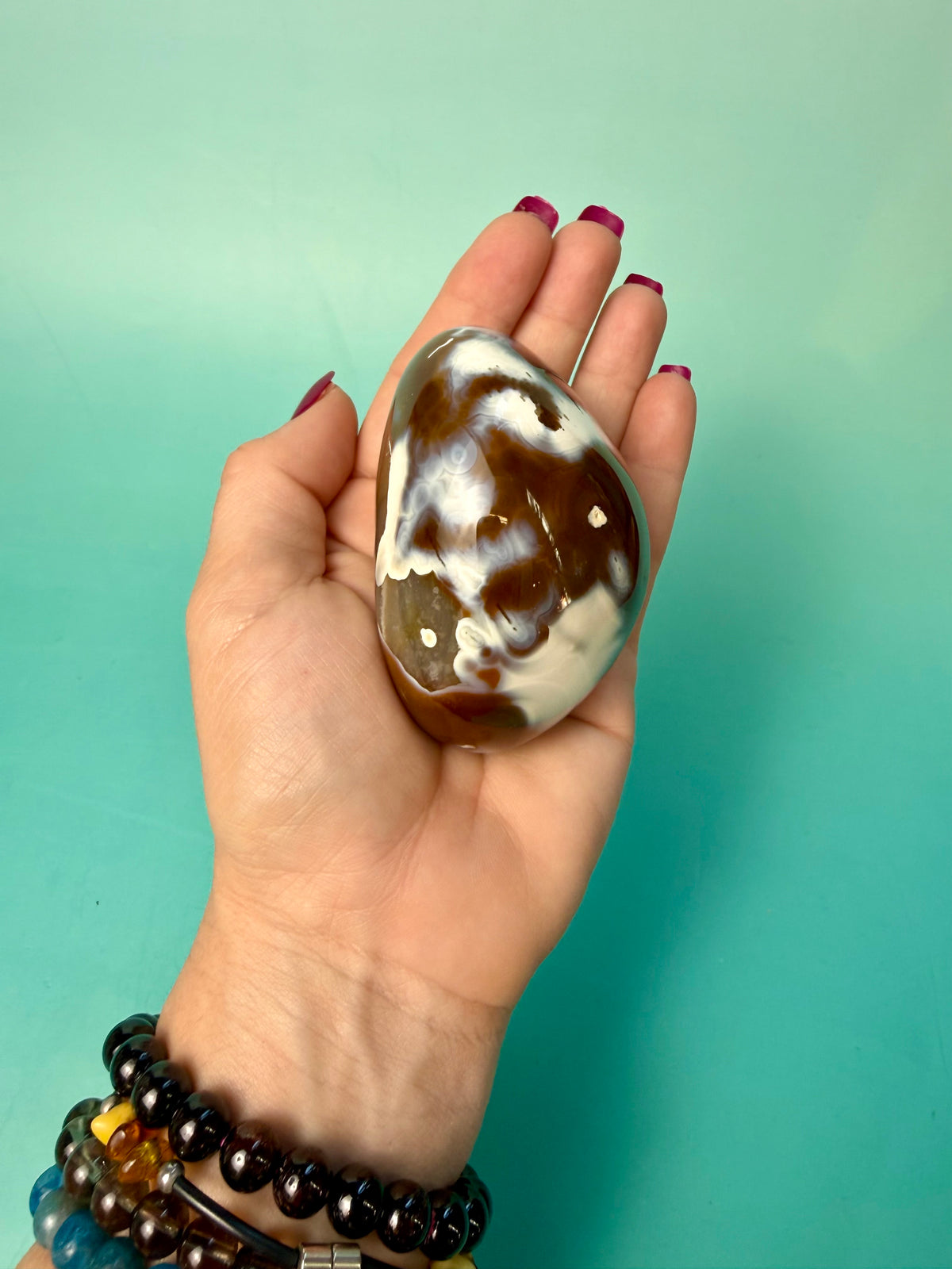 Orca X Carnelian Gallet/ Palm Stone 18