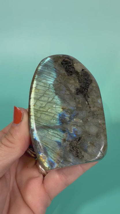 Rainbow flash labradorite Freeform N