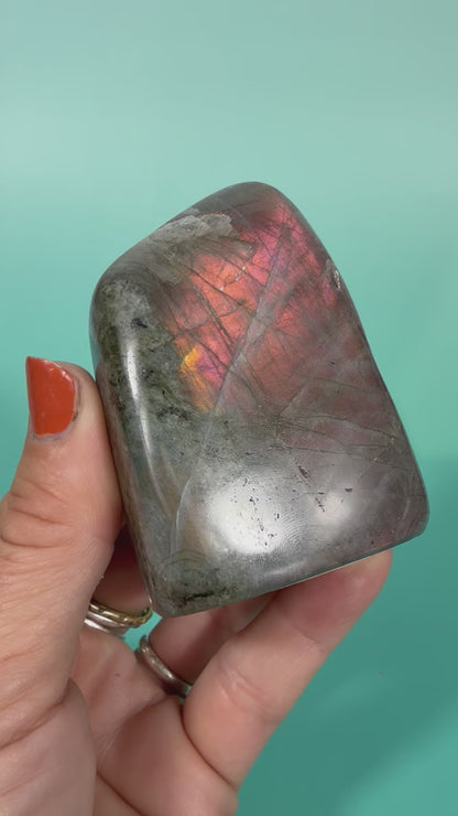Purple flash Labradorite freeform V