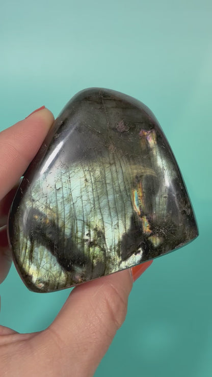 Tangerine flash labradorite Freeform M