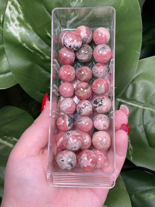 Mini rhodochrosite spheres #9