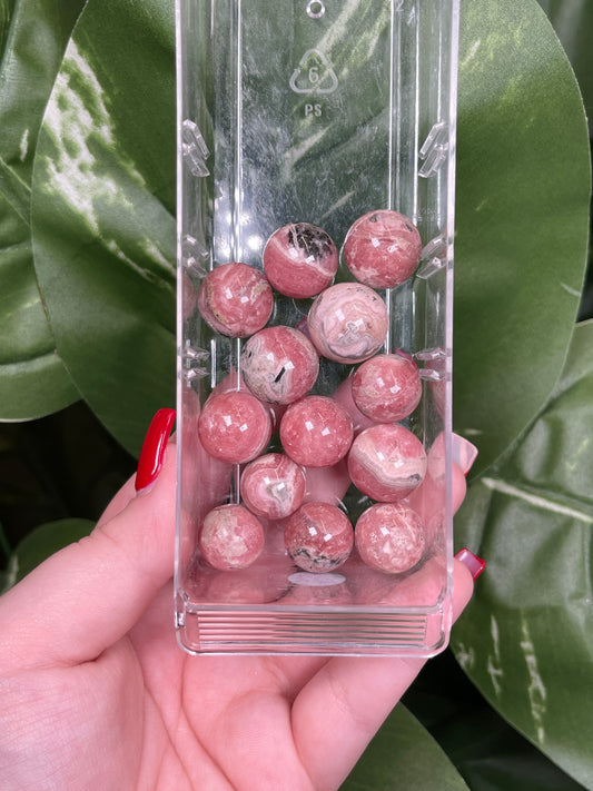 Mini rhodochrosite spheres #6