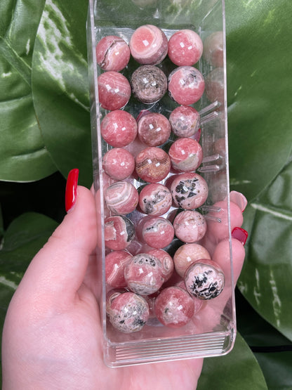 Mini rhodochrosite spheres #9